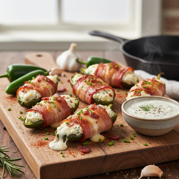 Savory Ranch Stuffed Jalapeno Bites recipe