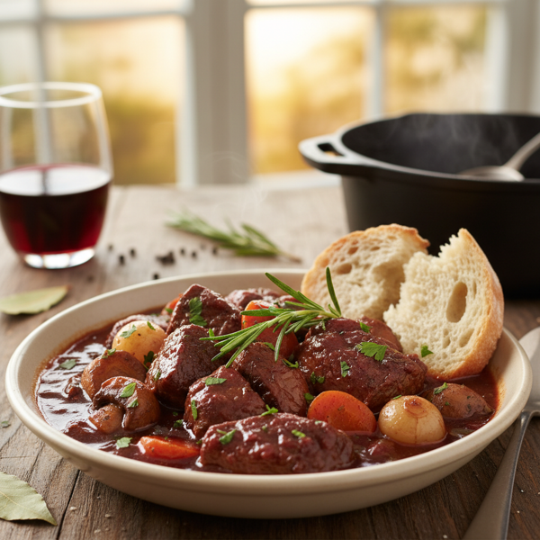 Savory Red Wine Beef Stew recipe