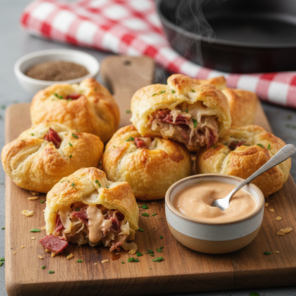 Savory Reuben Bites recipe
