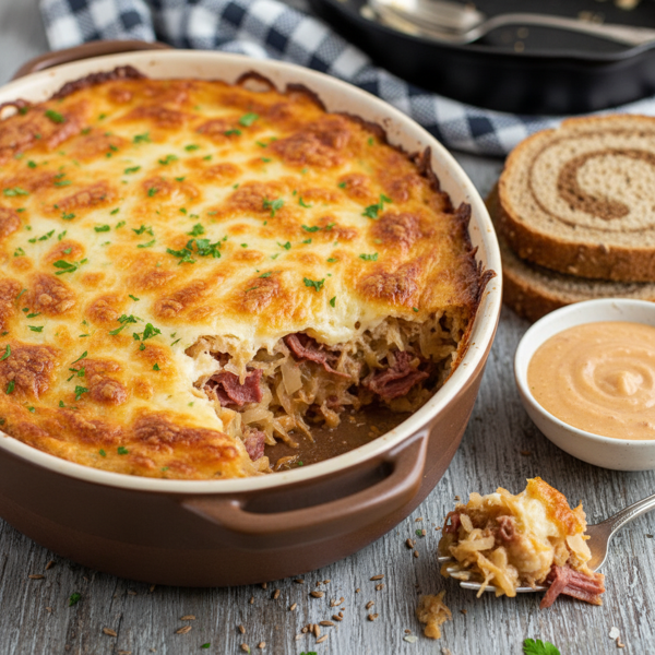 Savory Reuben Casserole Delight recipe
