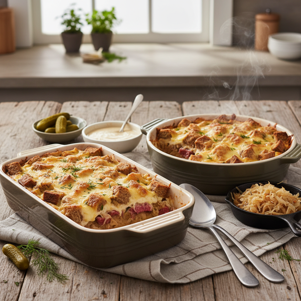 Savory Reuben Casserole Duo recipe