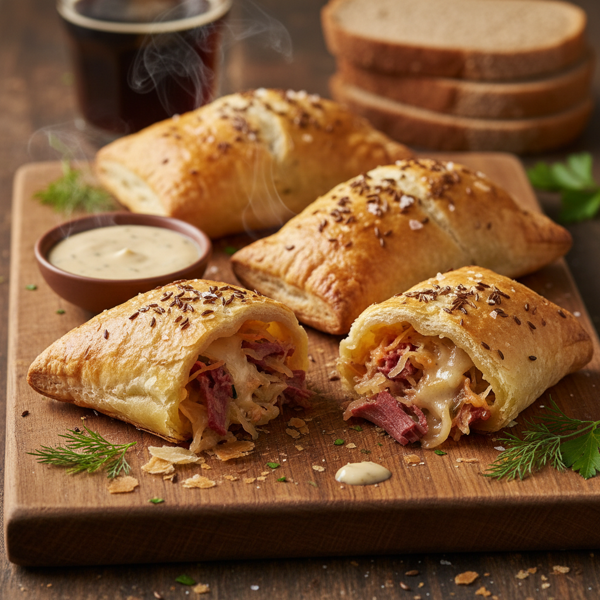 Savory Reuben Turnovers recipe