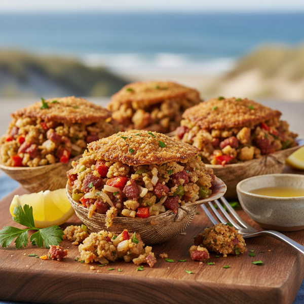 Savory Rhode Island Stuffed Quahogs recipe