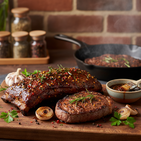 Savory Rib and Meat Marinade recipe