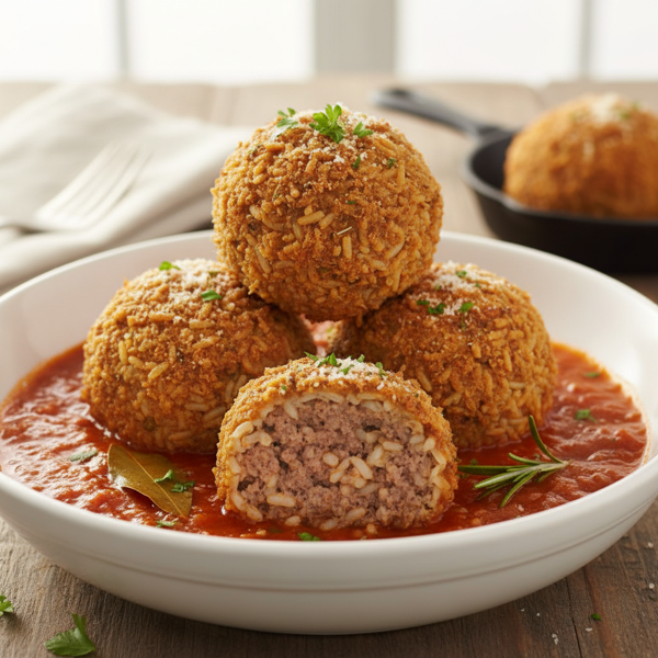 Savory Rice-A-Roni Porcupine Meatballs recipe