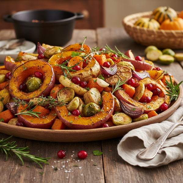 Savory Roasted Autumn Vegetables recipe