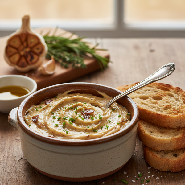 Savory Roasted Garlic Butter Spread recipe