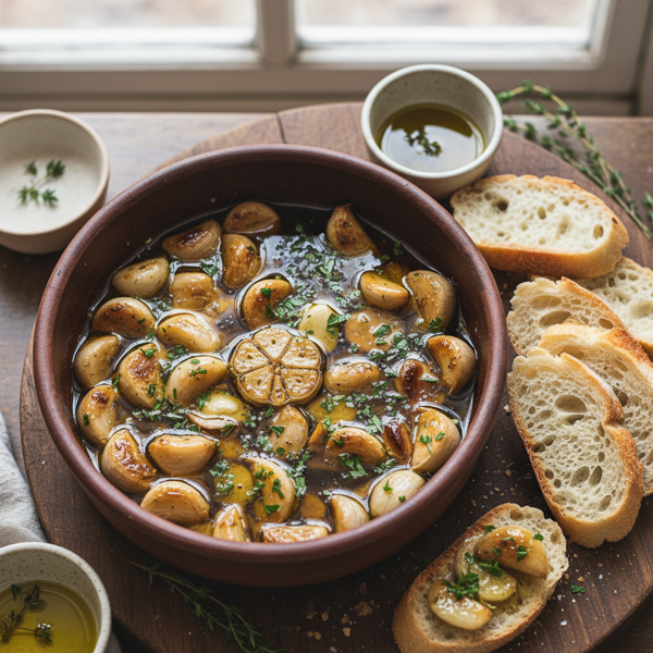 Savory Roasted Garlic Confit recipe