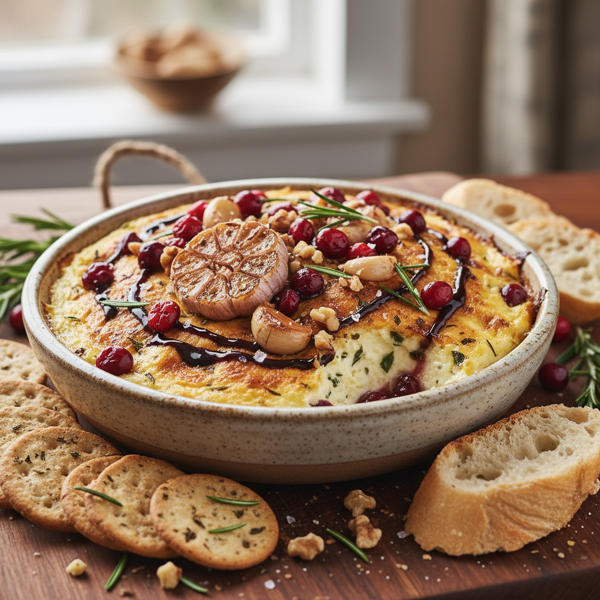 Savory Roasted Garlic & Cranberry Cream Cheese Delight recipe