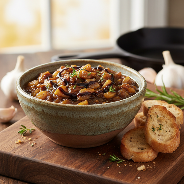 Savory Roasted Garlic & Sweet Onion Chutney recipe