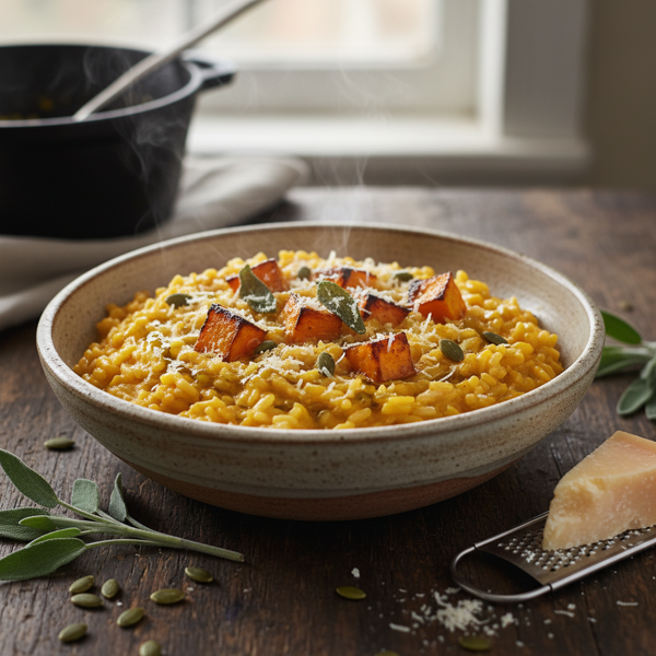 Savory Roasted Pumpkin Risotto recipe