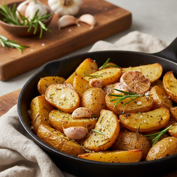 Savory Roasted Rosemary Garlic Potatoes recipe