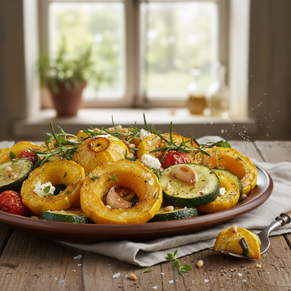 Savory Roasted Summer Squash Medley recipe