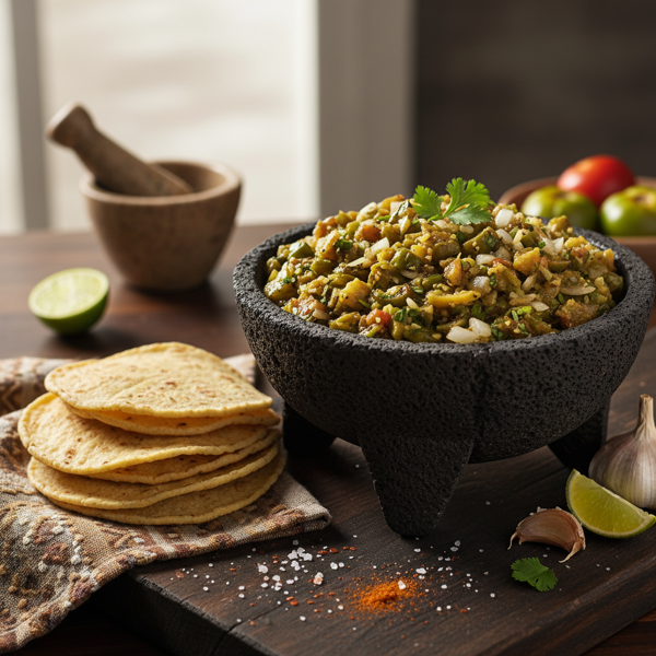 Savory Roasted Tomatillo Salsa Verde recipe