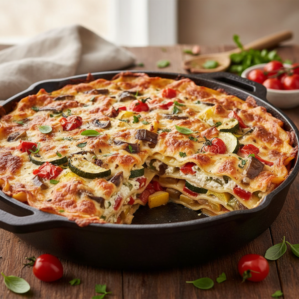 Savory Roasted Vegetable Lasagna recipe