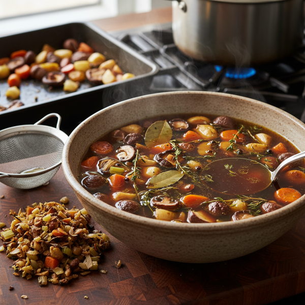 Savory Roasted Vegetable Stock recipe