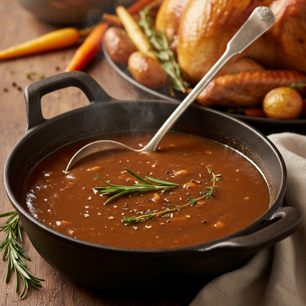 Savory Roasting Pan Gravy recipe