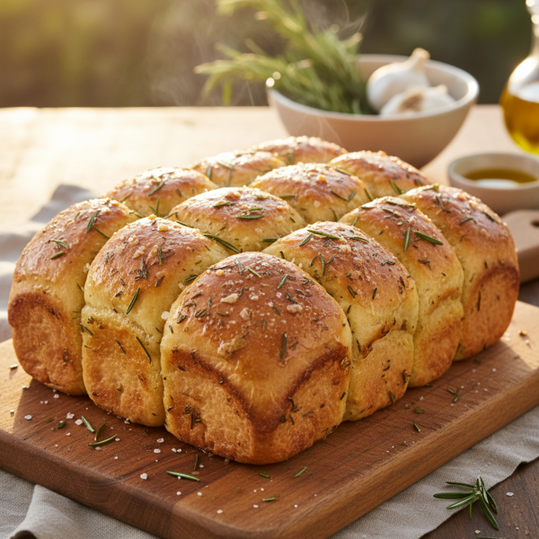 Savory Rosemary-Garlic Pull-Apart Bread recipe