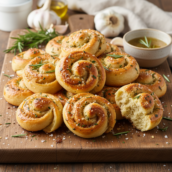 Savory Rosemary-Garlic Twists recipe