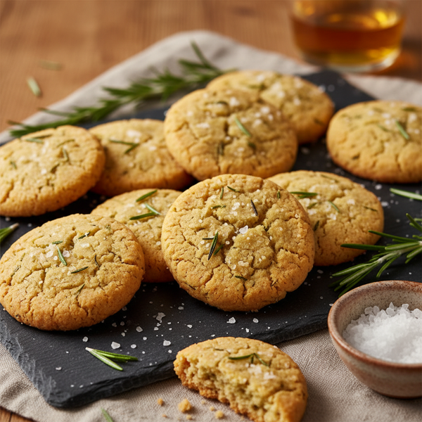 Savory Rosemary Shortbread Cookies recipe