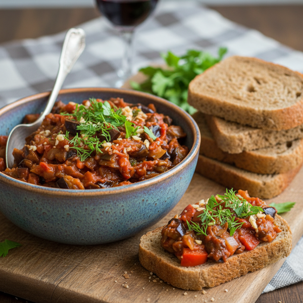 Savory Russian Eggplant Spread recipe
