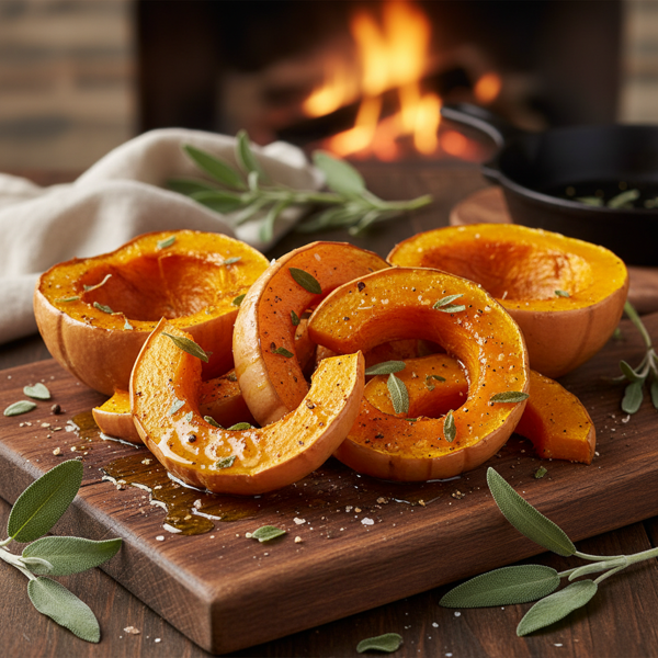 Savory Sage-Infused Roasted Winter Squash recipe