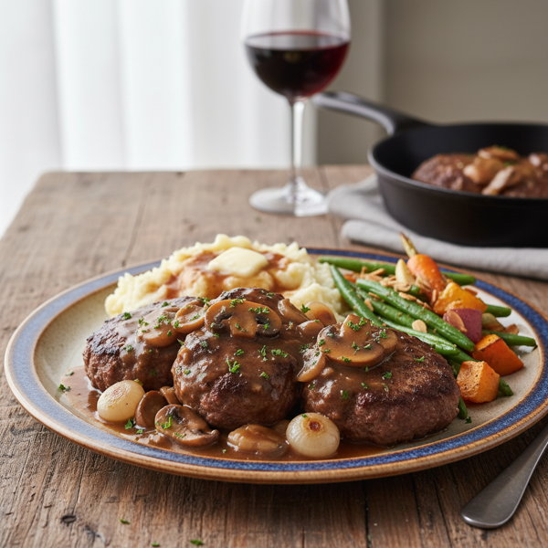 Savory Salisbury Steak Deluxe recipe