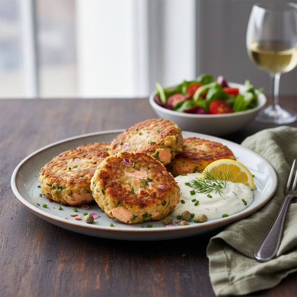 Savory Salmon Cakes recipe