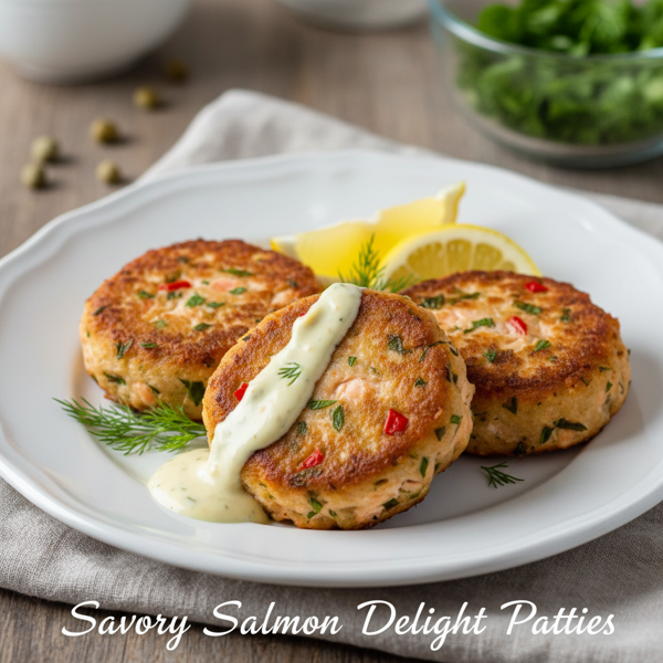 Savory Salmon Delight Patties recipe