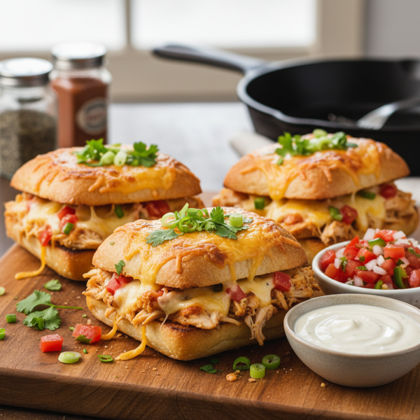 Savory Salsa Ranch Chicken Melt recipe