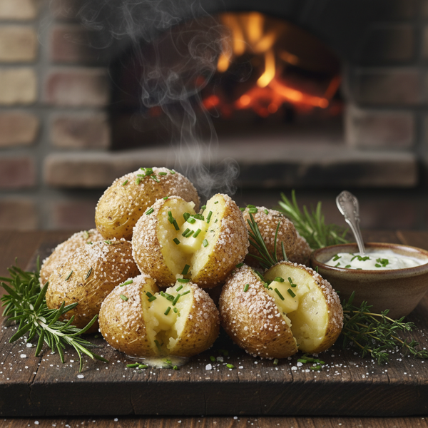 Savory Salt-Crusted Baked Russets recipe