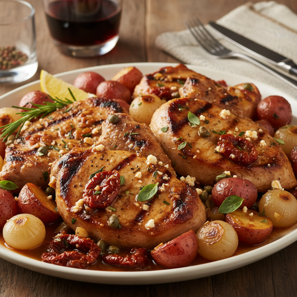 Savory San Francisco-Style Pork Chops or Chicken Breasts recipe