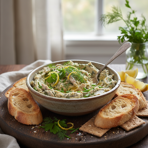 Savory Sardine Spread with Herbs recipe
