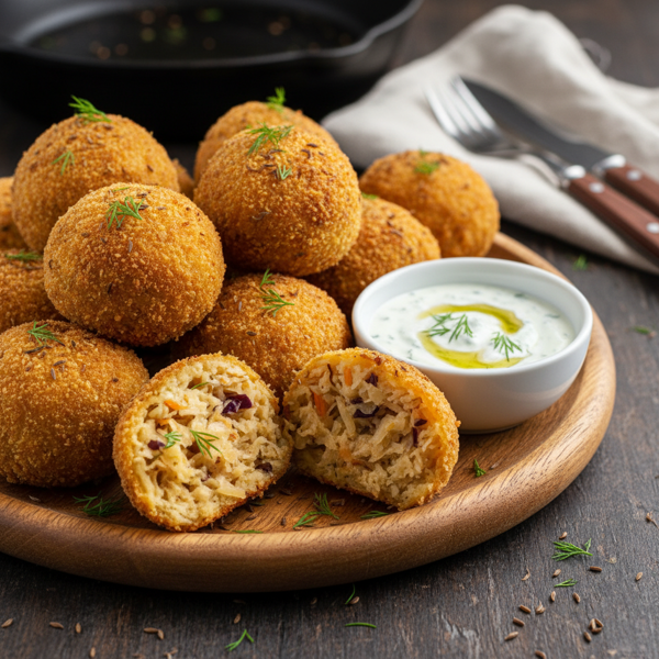 Savory Sauerkraut Delight Balls recipe