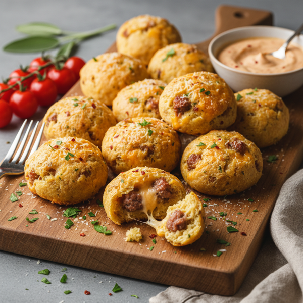 Savory Sausage-Cheese Bites recipe