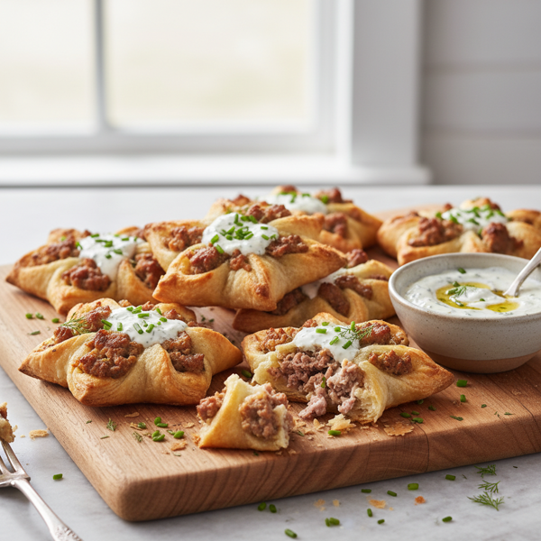 Savory Sausage Ranch Stars recipe