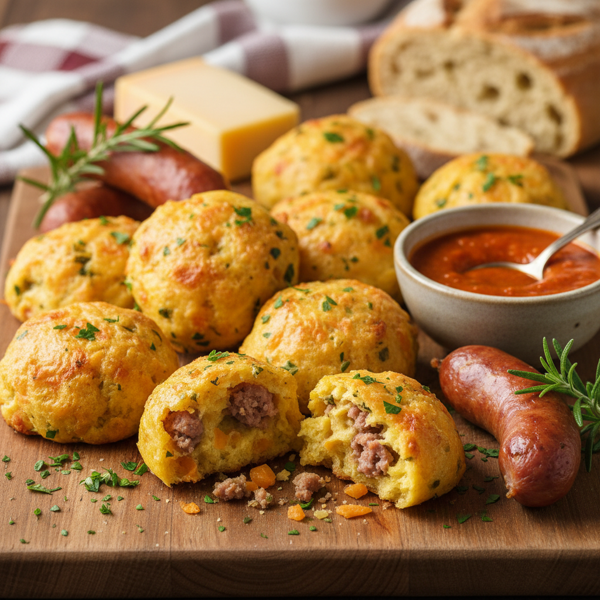 Savory Sausage & Cheese Bites recipe