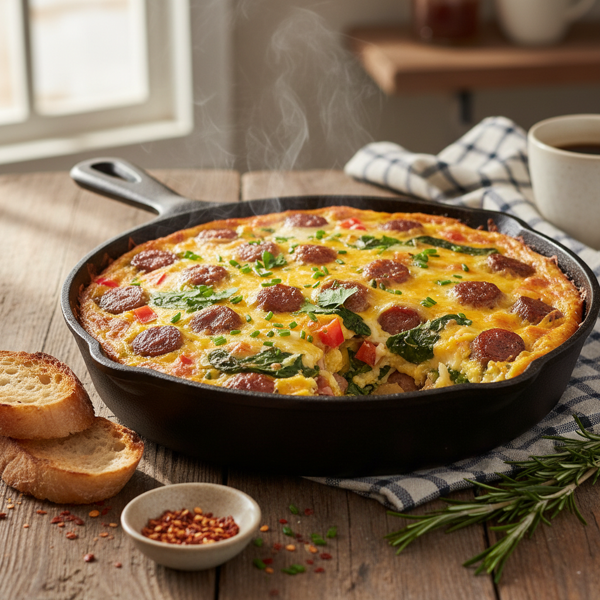 Savory Sausage & Egg Breakfast Casserole recipe