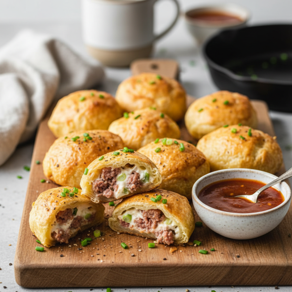 Savory Sausage and Cream Cheese Breakfast Bites recipe