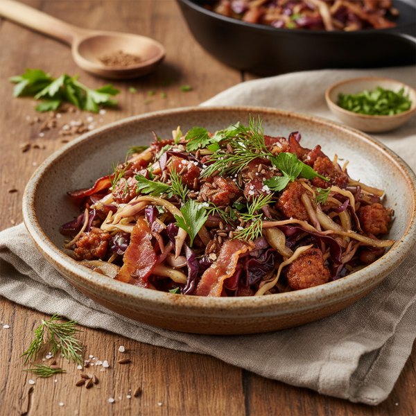 Savory Sauteed Cabbage Delight recipe