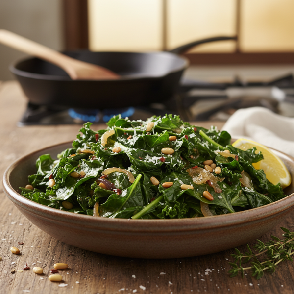 Savory Sautéed Leafy Greens Medley recipe