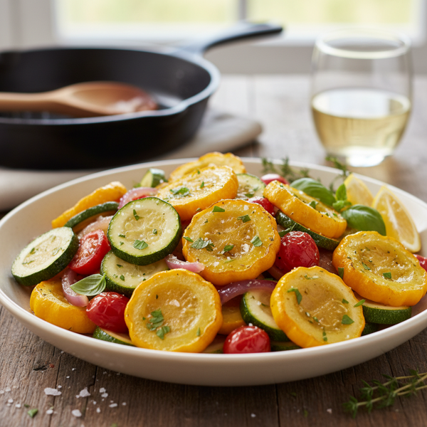 Savory Sautéed Summer Squash Medley recipe