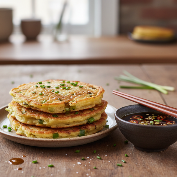 Savory Scallion & Chive Pancakes recipe