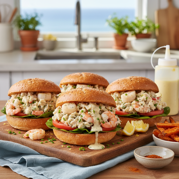 Savory Seafood Delight Sandwiches recipe