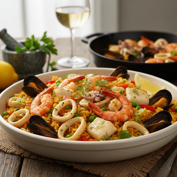 Savory Seafood Rice Delight recipe