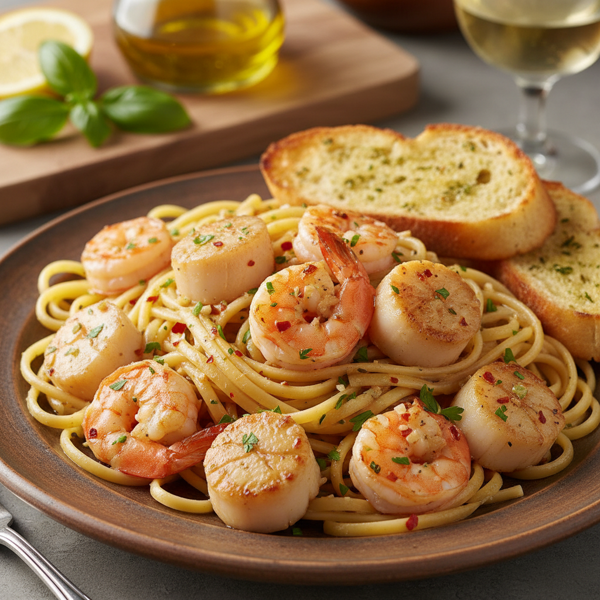 Savory Seafood Scampi Delight recipe