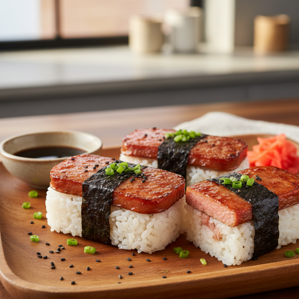 Savory Seared Spam Musubi recipe