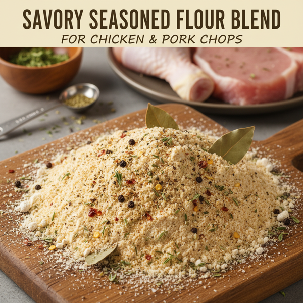 Savory Seasoned Flour Blend for Chicken and Pork Chops recipe