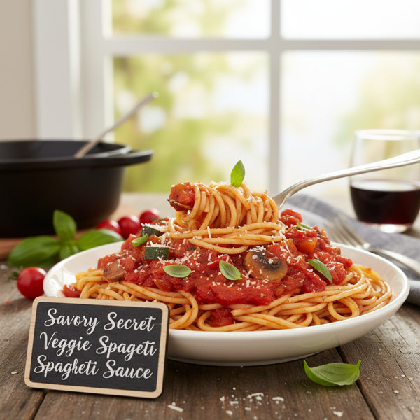 Savory Secret Veggie Spaghetti Sauce recipe