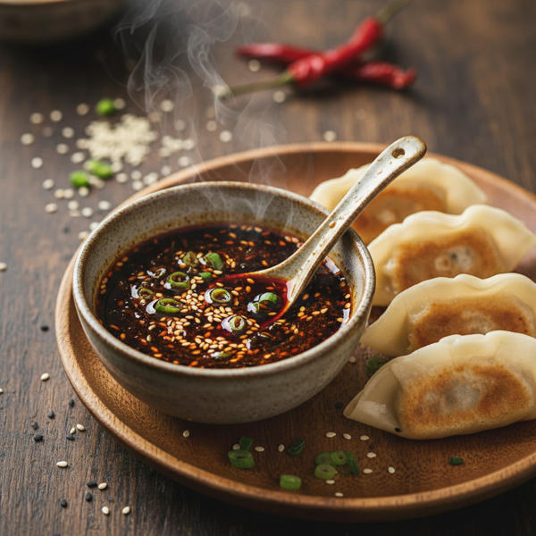 Savory Sesame Dipping Sauce for Pot Stickers recipe